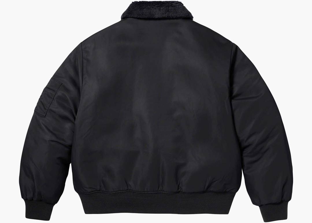 Supreme Dickies Fur Collar Bomber Jacket Black | Hype Clothinga