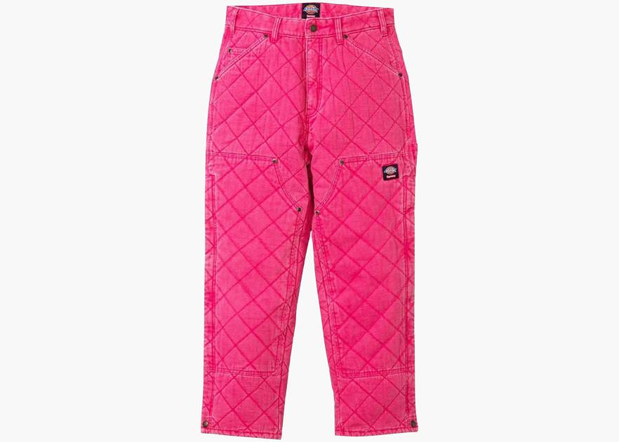 Supreme Dickies Quilted Double Knee Painter Pant Pink | Hype Clothinga