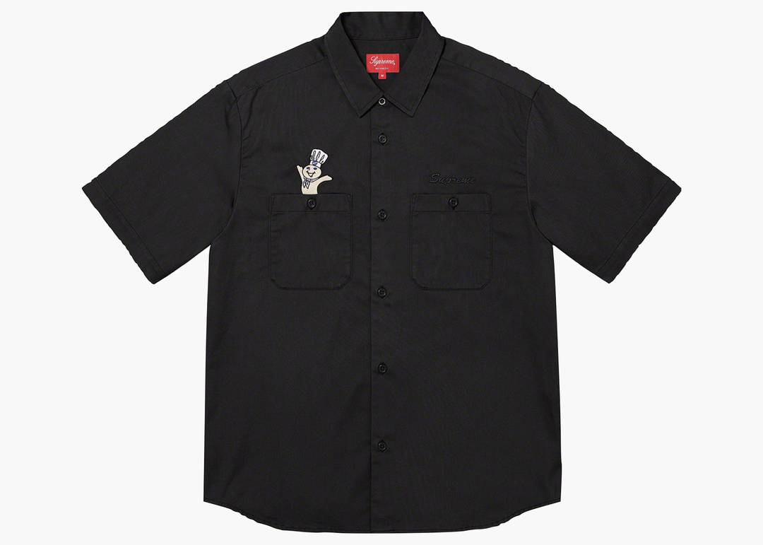 Supreme Doughboy S/S Work Shirt Black | Hype Clothinga