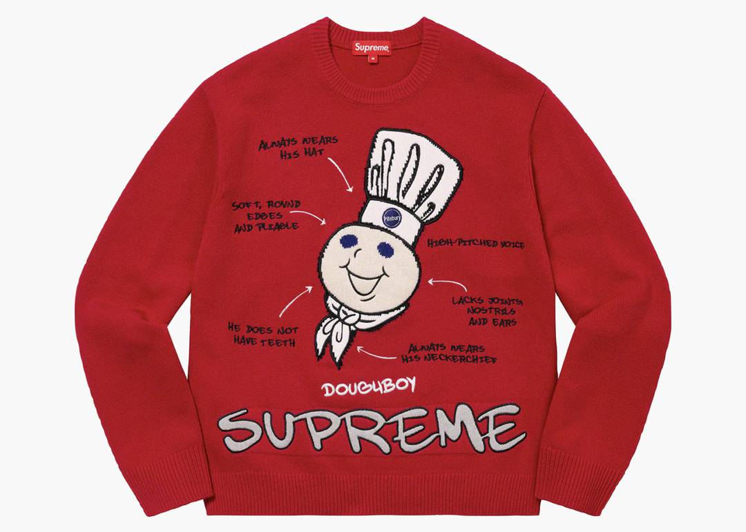 Supreme Doughboy Sweater Red | Hype Clothinga