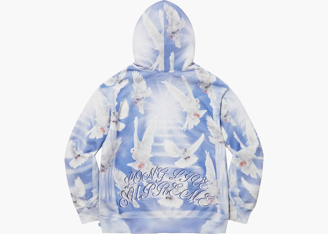 Supreme Worldwide Hooded Sweatshirt Blue - N/A – Izicop