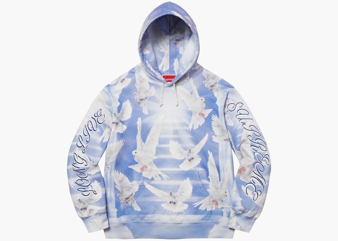 Supreme Doves Hooded Sweatshirt (SS22) Blue | Hype Clothinga