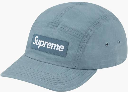 Supreme Dry Wax Cotton Camp Cap Bright Slate | Hype Clothinga