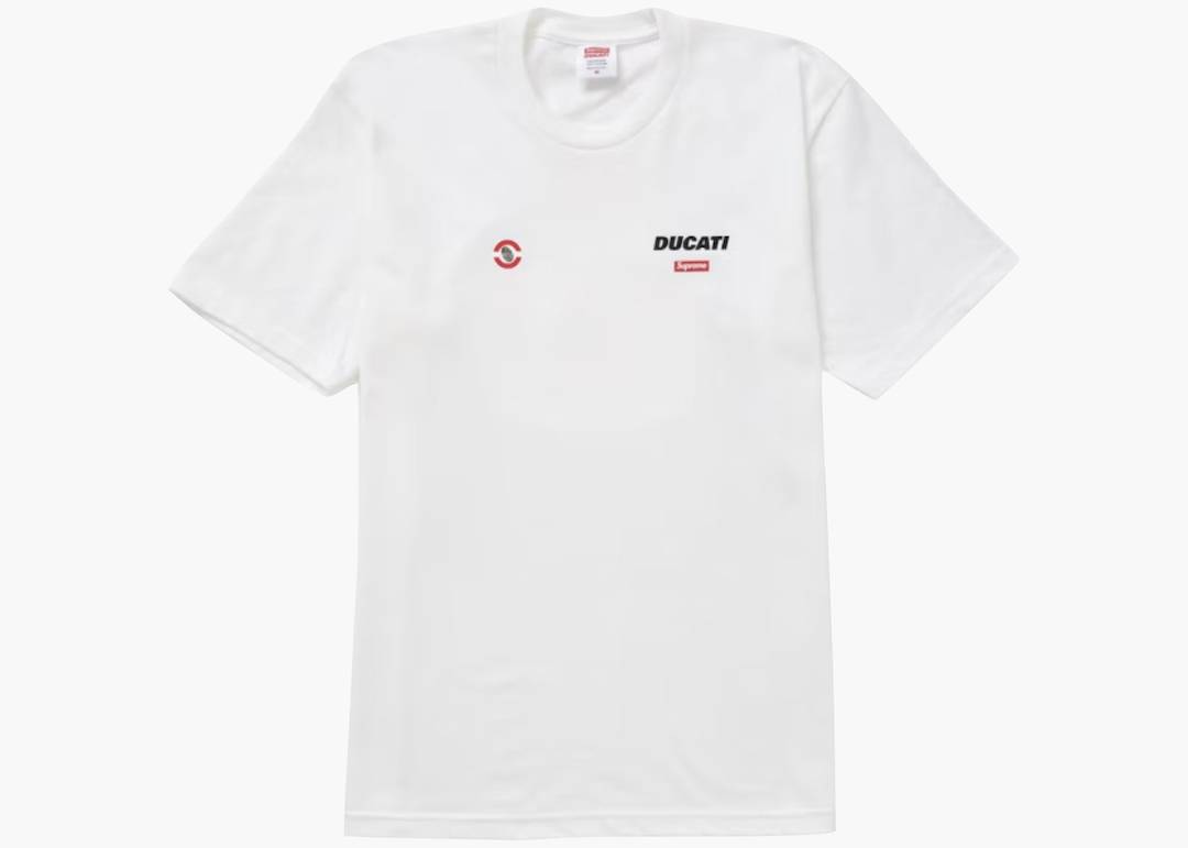 Supreme Ducati Logo Tee White | Hype Clothinga Supreme Ducati Logo Tee White | Hype Clothinga