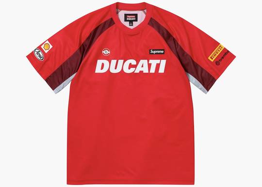 Supreme Ducati Soccer Jersey Red | Hype Clothinga