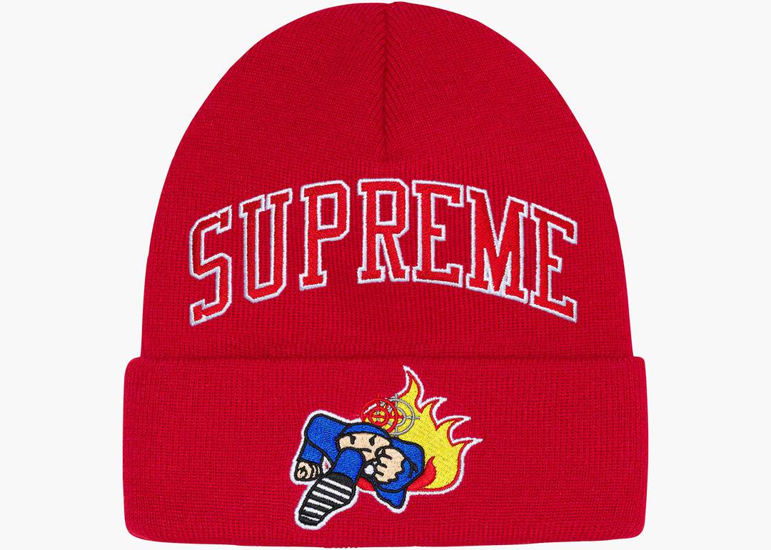 Supreme Duck Down Music Beanie Red | Hype Clothinga