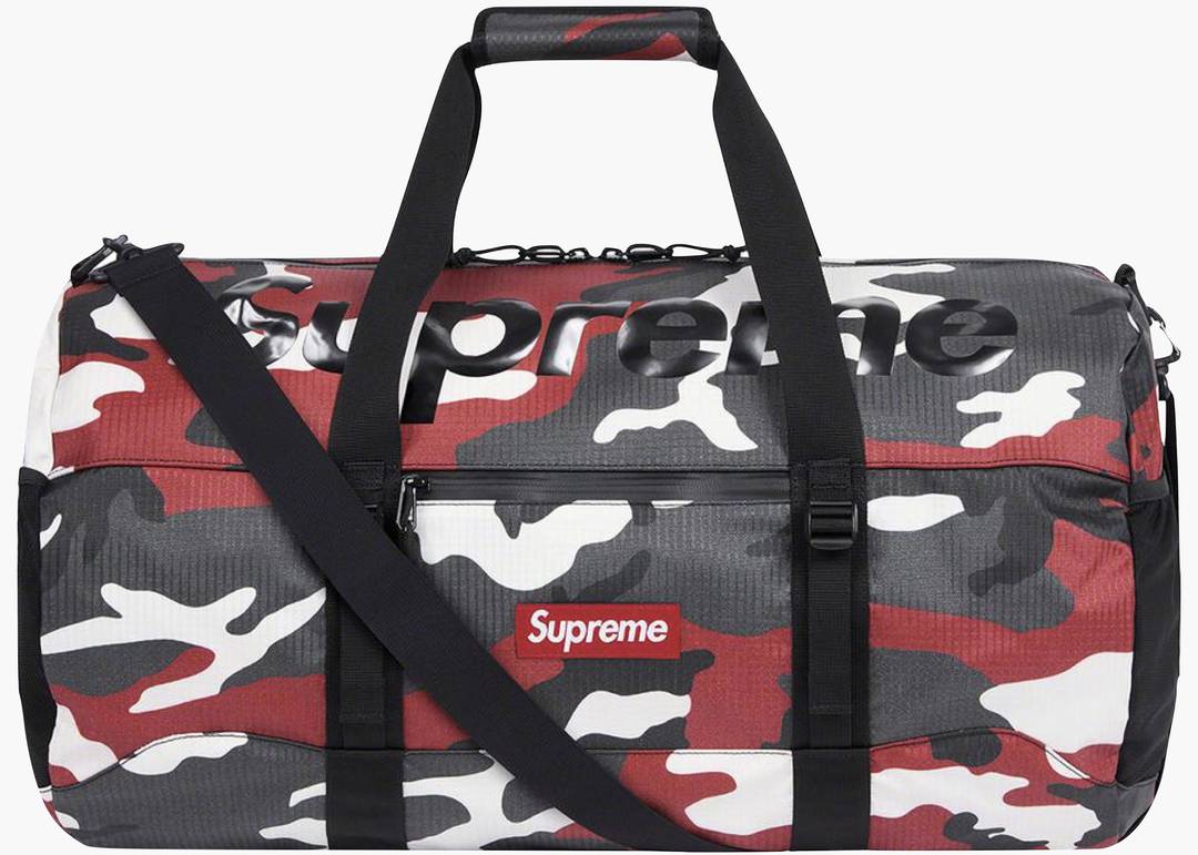 Supreme Duffle Bag Red Camo