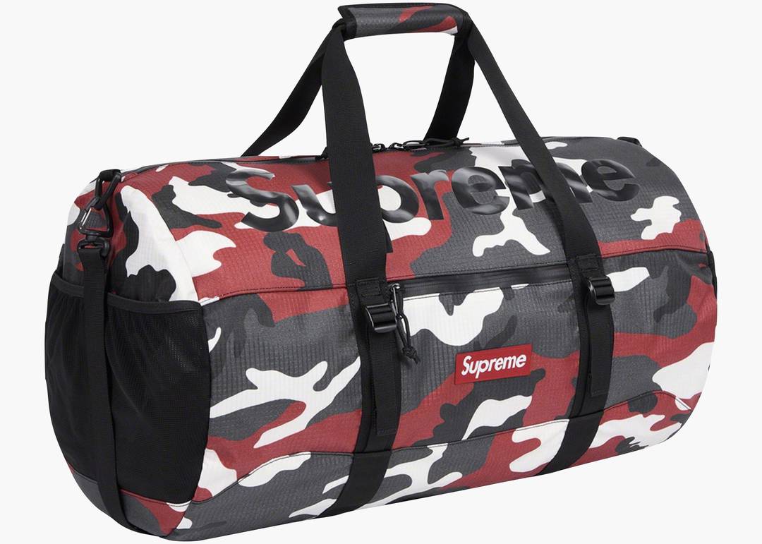 Supreme Duffle Bag Red Camo