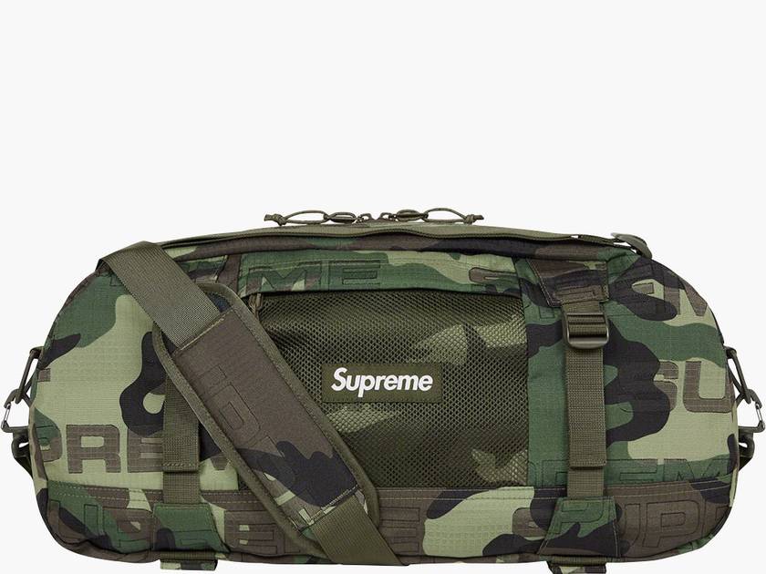 Supreme Duffle Bag FW21 Woodland Camo | Hype Clothinga