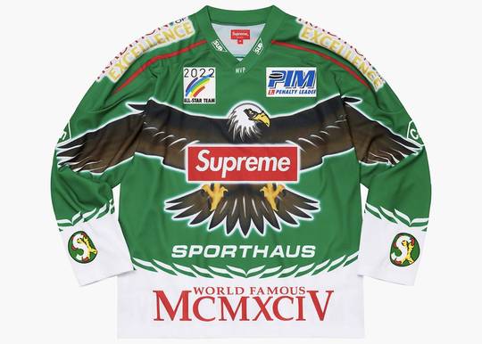 Supreme Eagle Moto Jersey Green SEMJGR Hype Clothinga Limited Edition