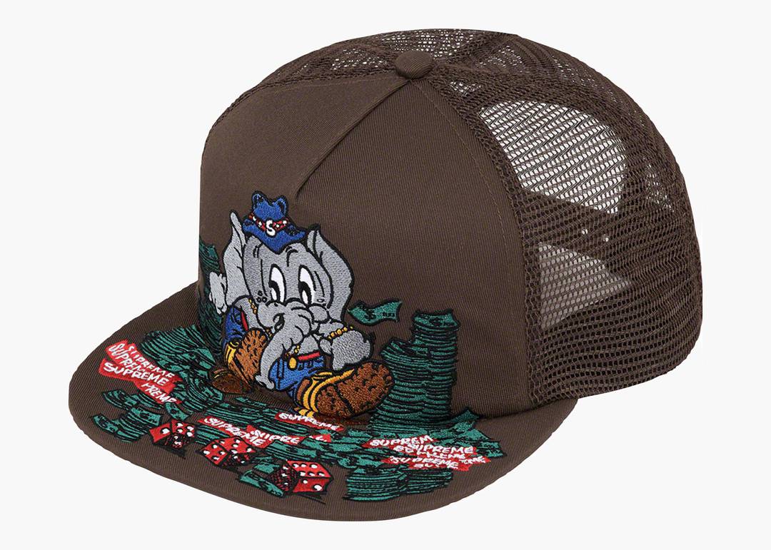 Supreme Elephant Mesh Back 5-Panel Brown | Hype Clothinga