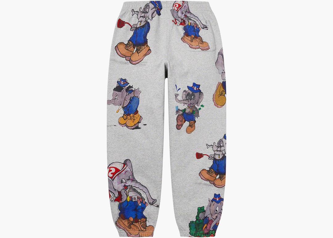 Supreme Elephant Sweatpant L Grey