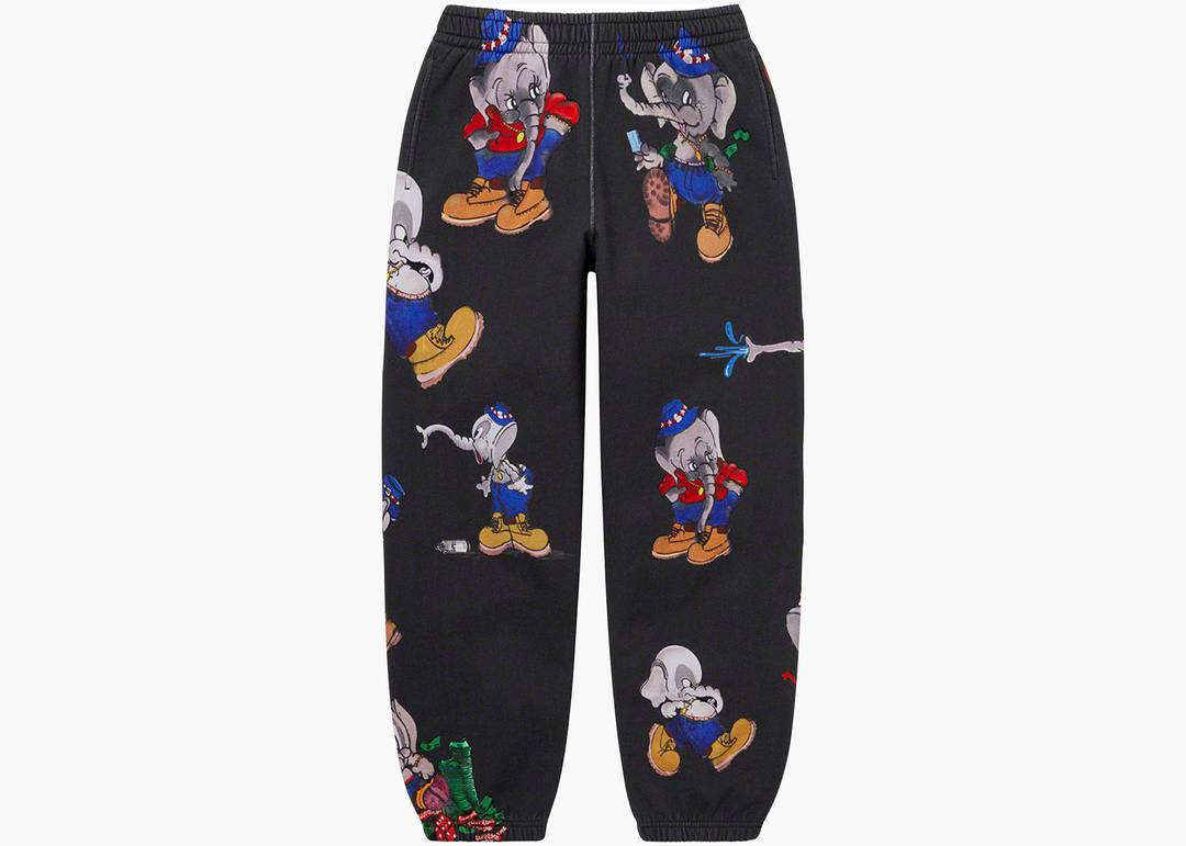 Supreme Elephant Sweatpant Black | Hype Clothinga