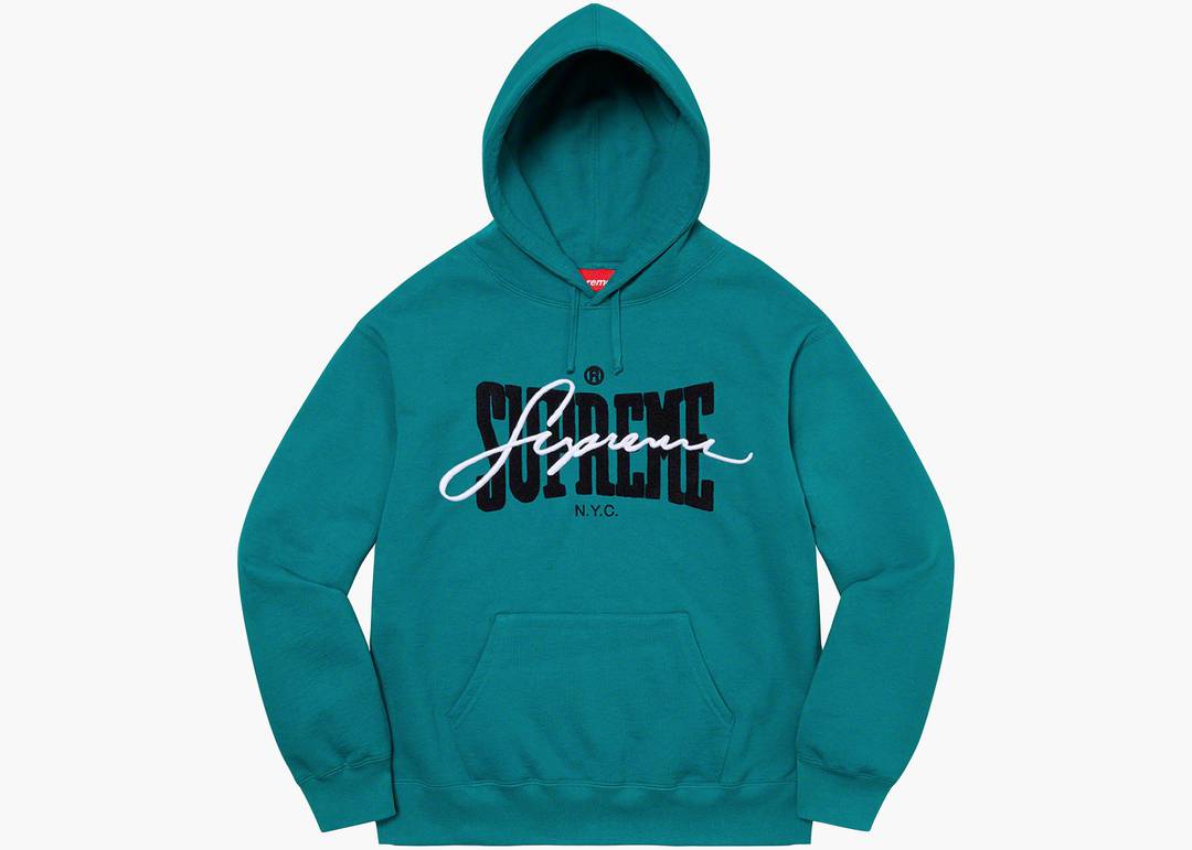 2023最新作 Supreme - Supreme chenille hooded sweatshirt パーカーの