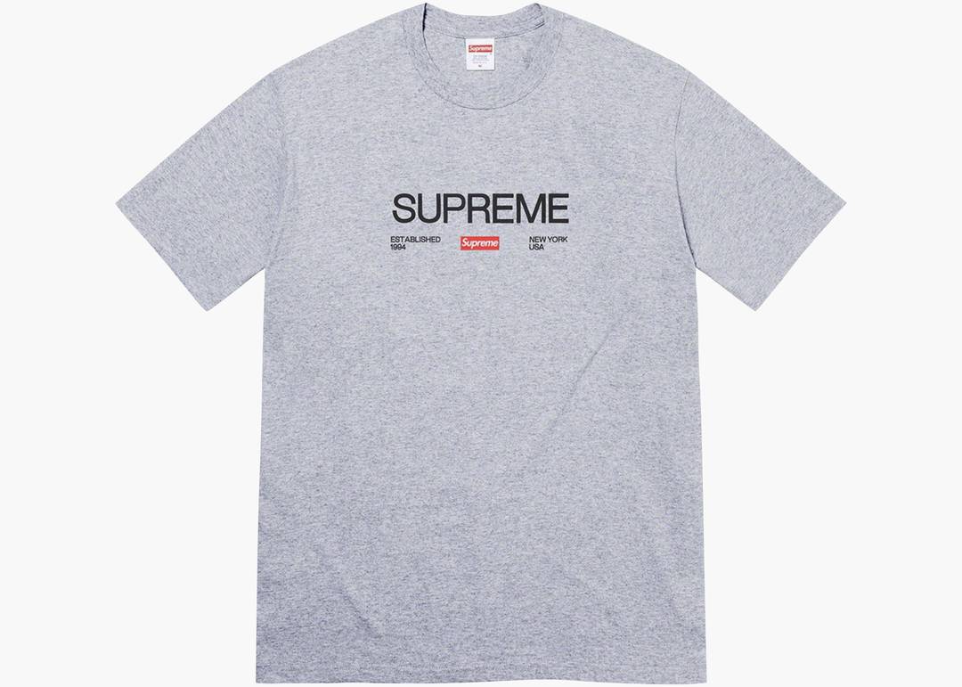 Supreme Est. 1994 Tee Heather Grey | Hype Clothinga Supreme Est. 1994 Tee Heather Grey | Hype Clothinga