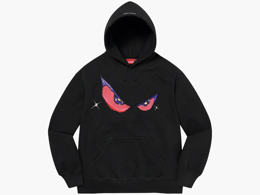 Supreme Eyes Hooded Sweatshirt Black | Hype Clothinga