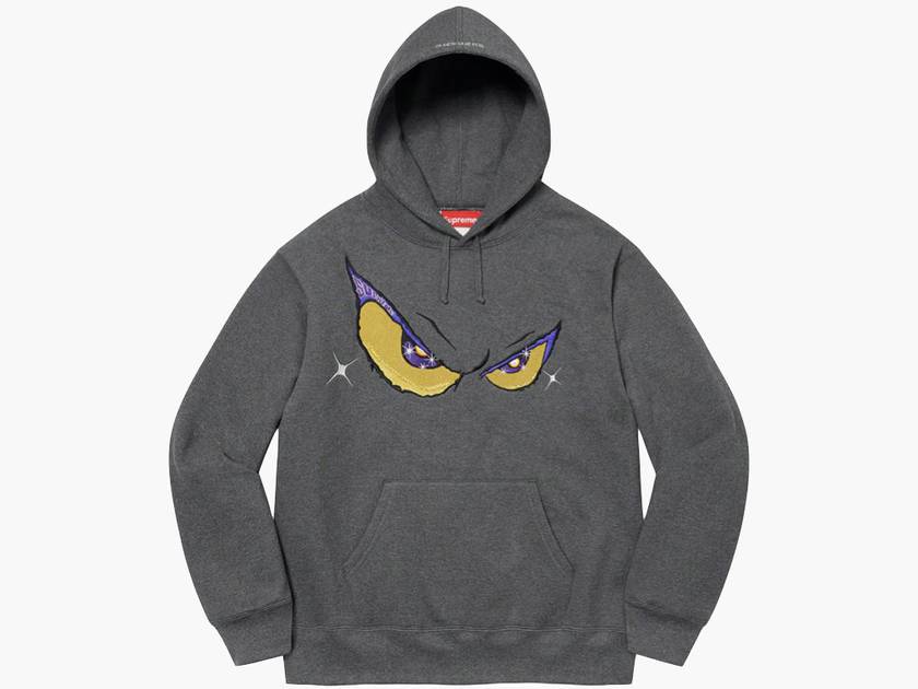 Supreme Eyes Hooded Sweatshirt Charcoal | Hype Clothinga