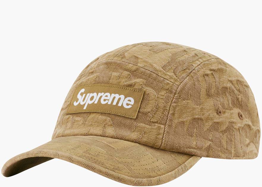 Supreme Fat Tip Jacquard Denim Camp Cap