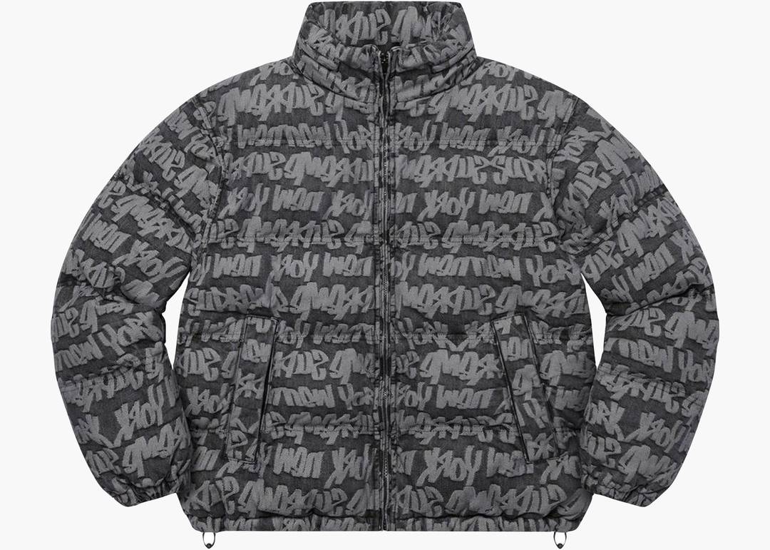 超新作】 Supreme Jacket Supreme Denim Jersey Puffer Mesh Puffer