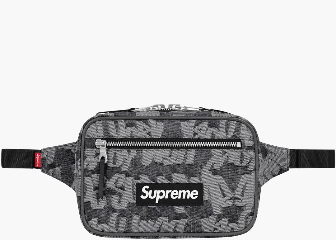 Supreme Fat Tip Jacquard Denim Waist Bag, Men's Fashion, Bags