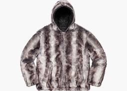 Supreme Faux Fur Reversible Hooded Jacket Black