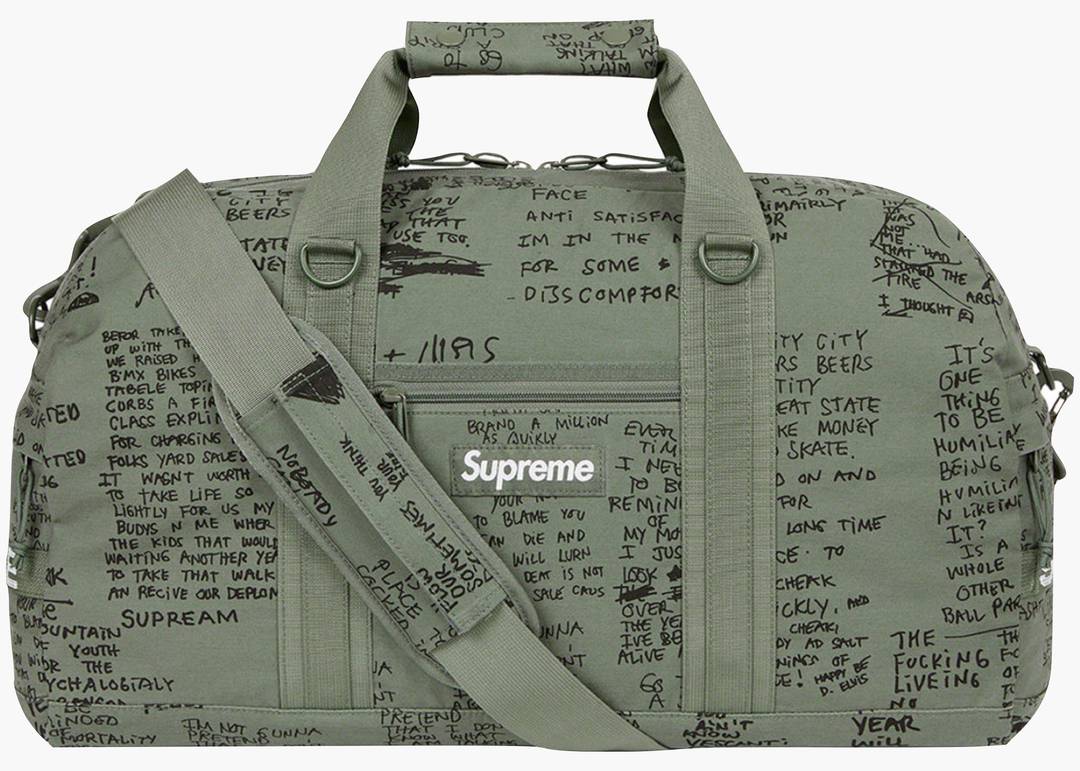 Supreme Field Duffle Bag Olive Gonz | Hype Clothinga