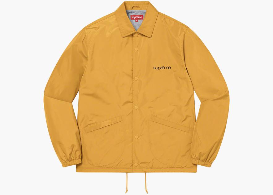 Supreme Five Boroughs Coaches Jacket Mustard | Hype Clothinga