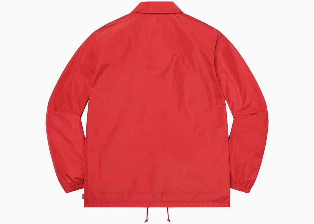 Supreme Five Boroughs Coaches Jacket Red | Hype Clothinga