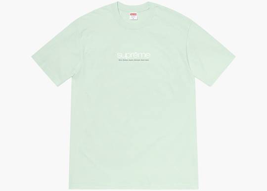 Supreme Five Boroughs Tee T-shirt Pale Aqua | Hype Clothinga