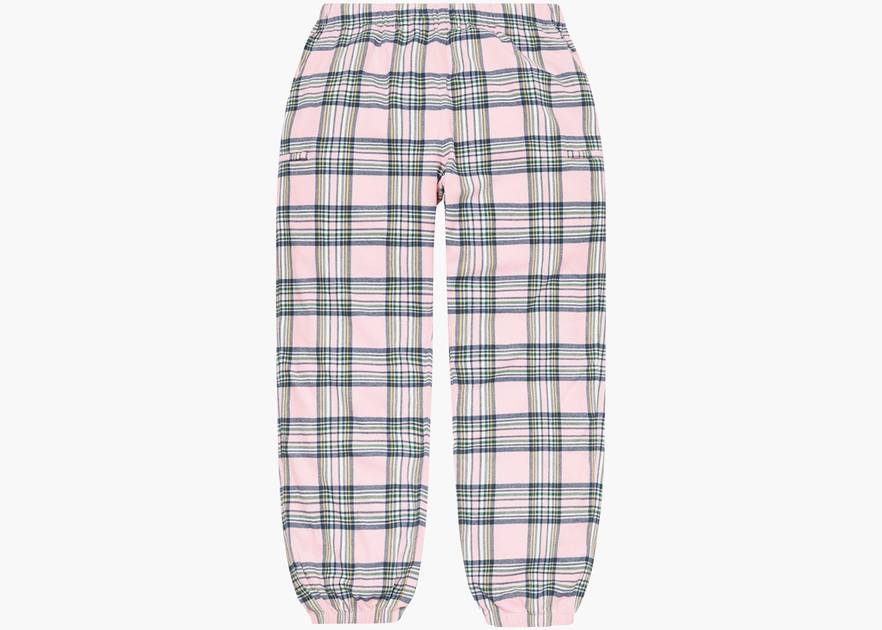 Supreme Flannel Skate Pant Pale Pink