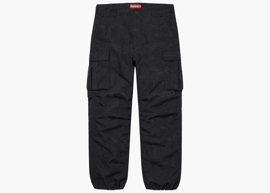 Supreme Floral Tapestry Cargo Pant Black | Hype Clothinga