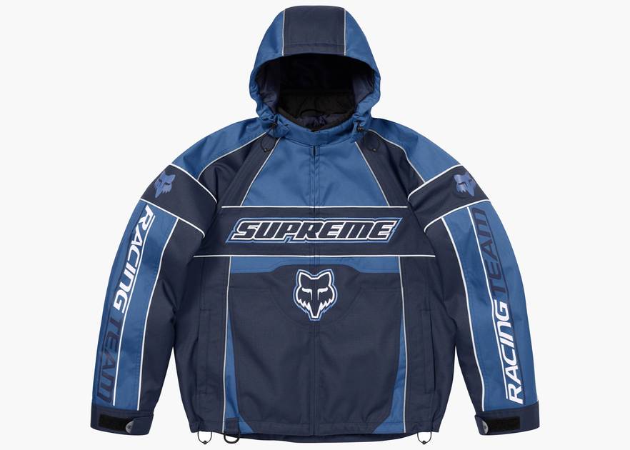 Supreme Fox Racing Jacket Blue | Hype Clothinga