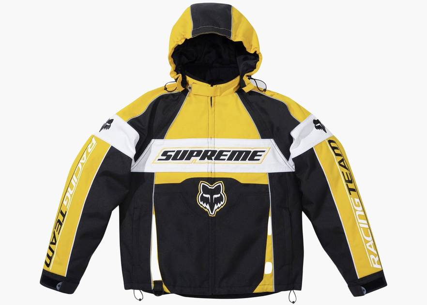Supreme Fox Racing Jacket Yellow | Hype Clothinga