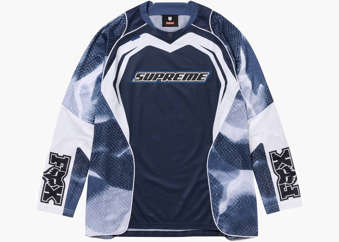 Supreme Fox Racing Jersey Blue | Hype Clothinga