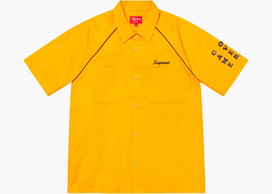 Supreme Fuck Everything S/S Work Shirt Yellow | Hype Clothinga
