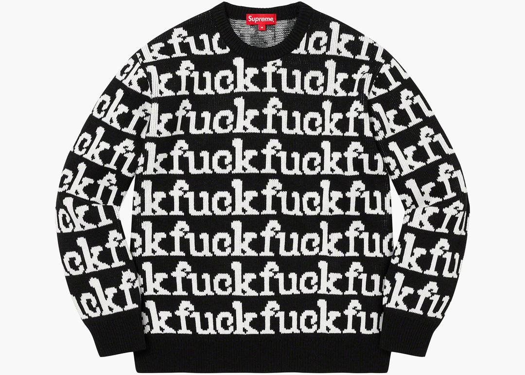 即日発送 Supreme Fuck Sweater black ecousarecycling.com