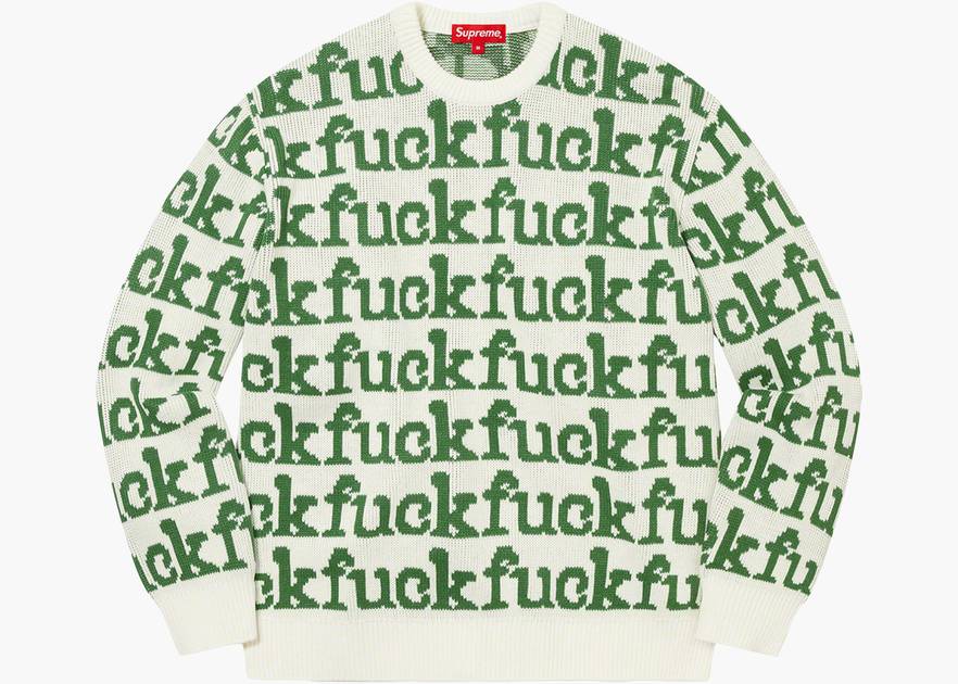 Supreme Fuck Sweater (SS22) White | Hype Clothinga