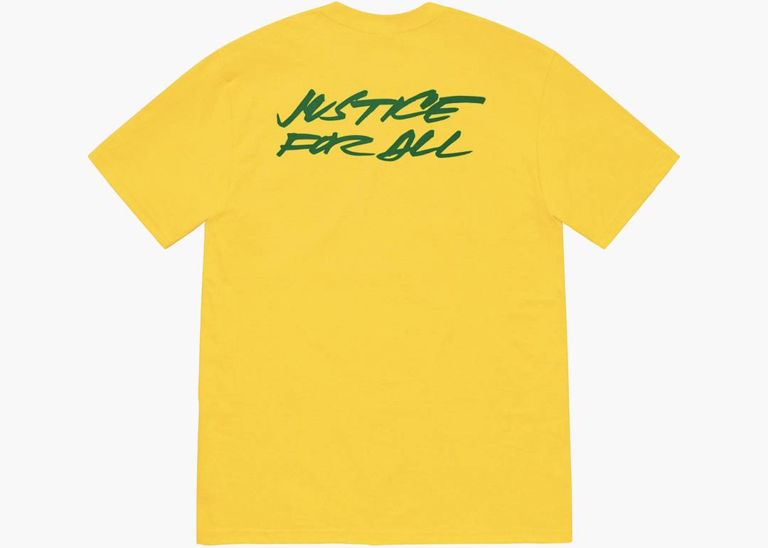 Supreme Futura Logo Tee Yellow