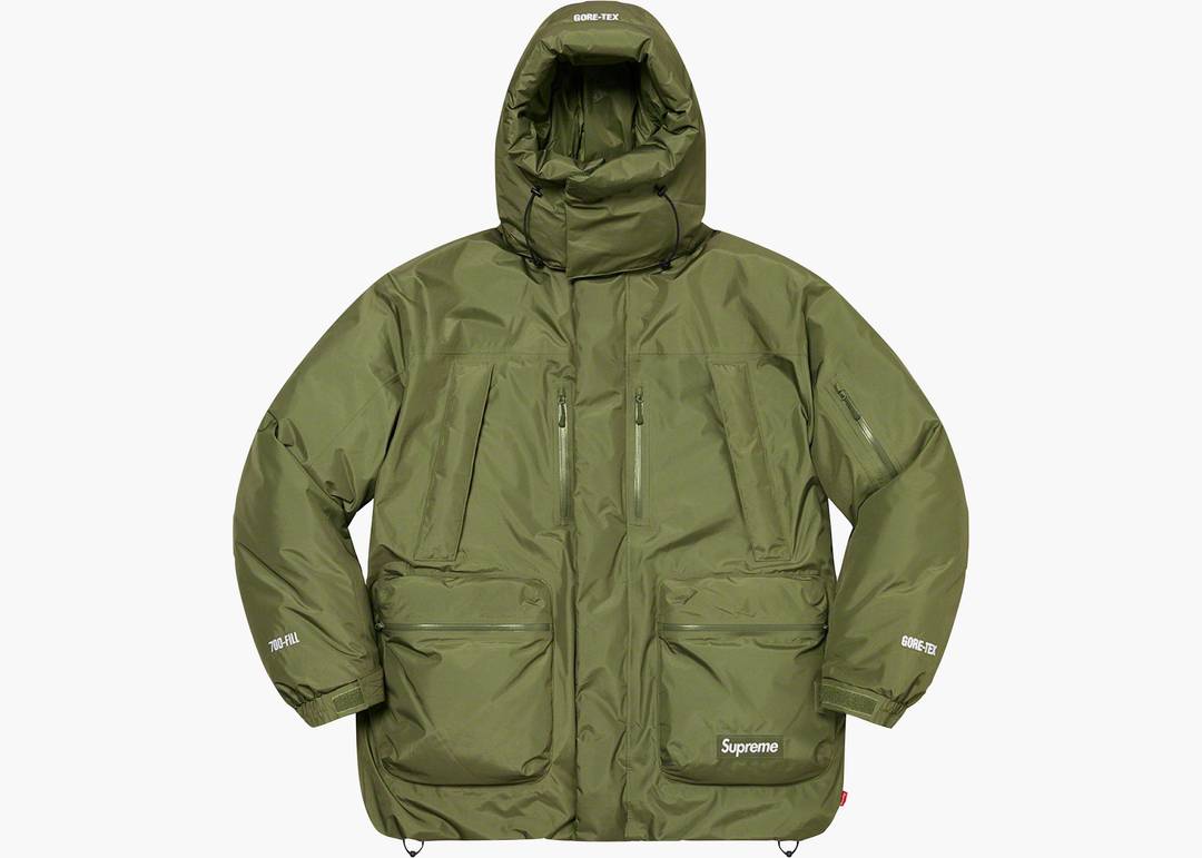 Supreme GORE-TEX 700-Fill Down Parka (FW22) Olive | Hype Clothinga