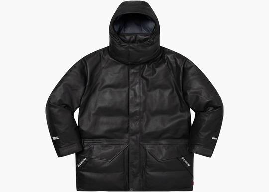 Supreme GORE-TEX Leather 700-Fill Down Parka Black | Hype Supreme GORE-TEX Leather 700-Fill Down Parka Black | Hype