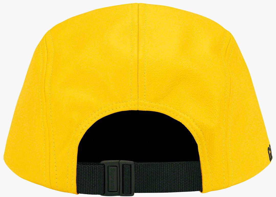 Supreme GORE TEX Leather Camp Cap Yellow   Hype Clothinga