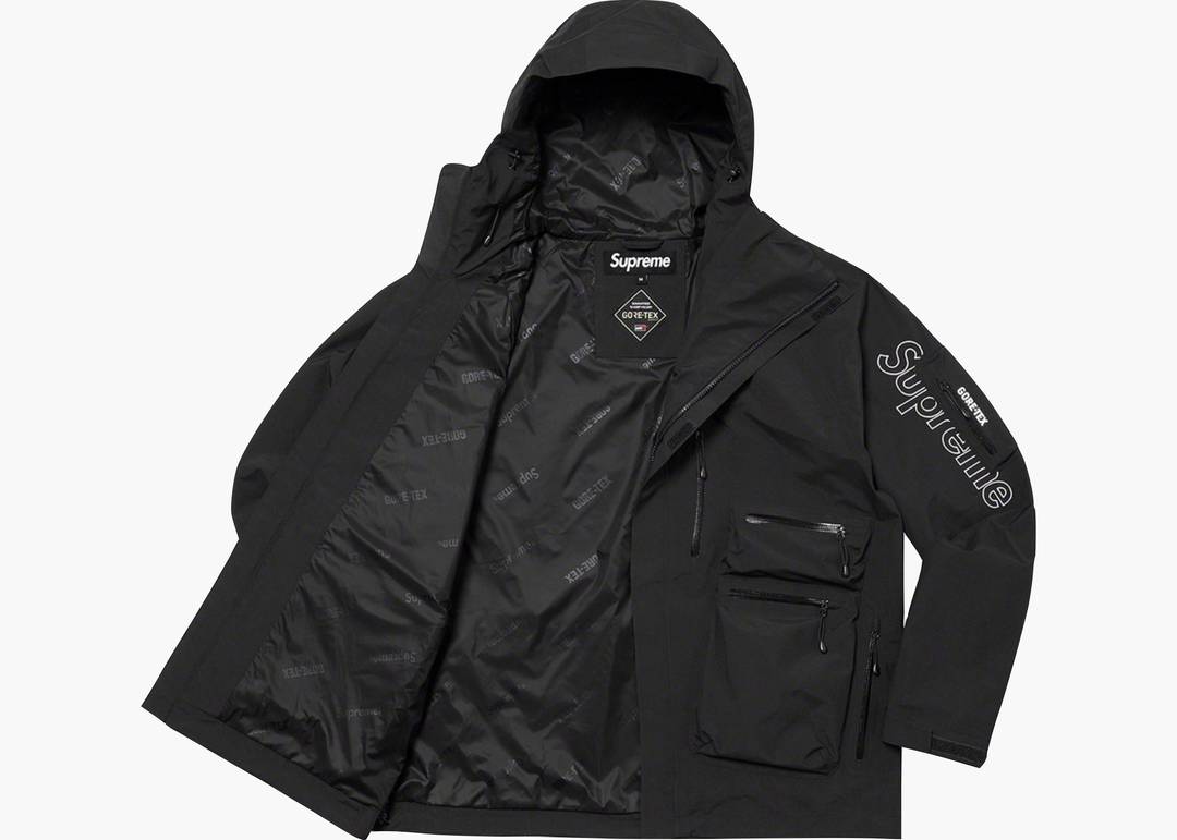 Supreme GORE-TEX Tech Shell Jacket Black | Hype Clothinga