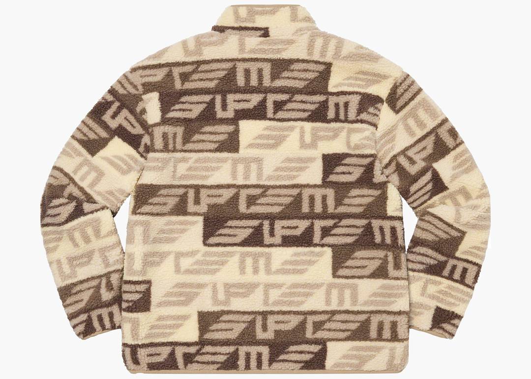 Supreme Geo Reversible WINDSTOPPER Fleece Jacket Tan | Hype Clothinga