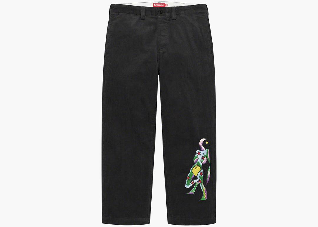 Supreme Gonz Corduroy Chino Pant Black | Hype Clothinga Supreme Gonz Corduroy Chino Pant Black | Hype Clothinga