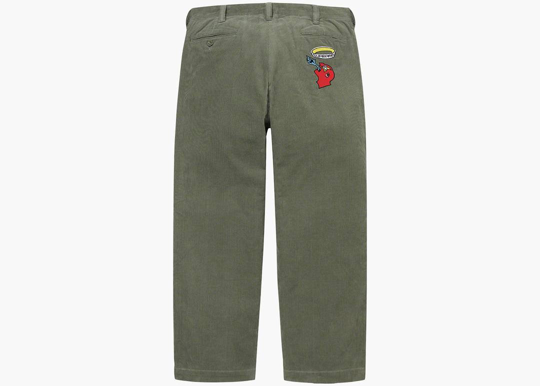 Supreme Gonz Corduroy Chino Pant Dusty Green | Hype Clothinga