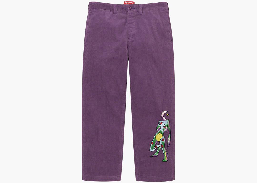 Supreme Gonz Corduroy Chino Pant Purple | Hype Clothinga