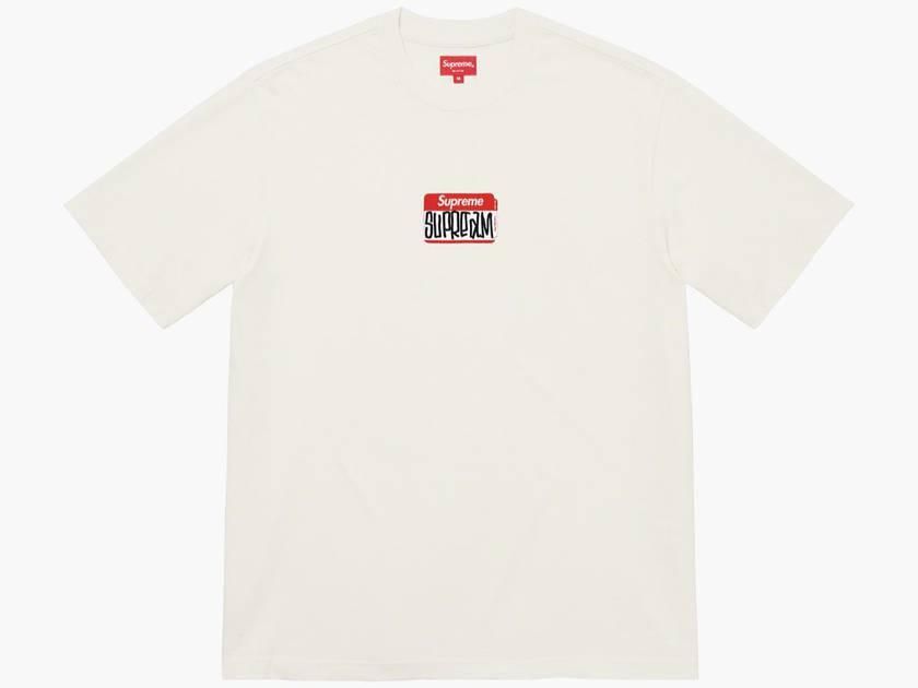 Supreme Gonz Nametag S/S Top Natural | Hype Clothinga