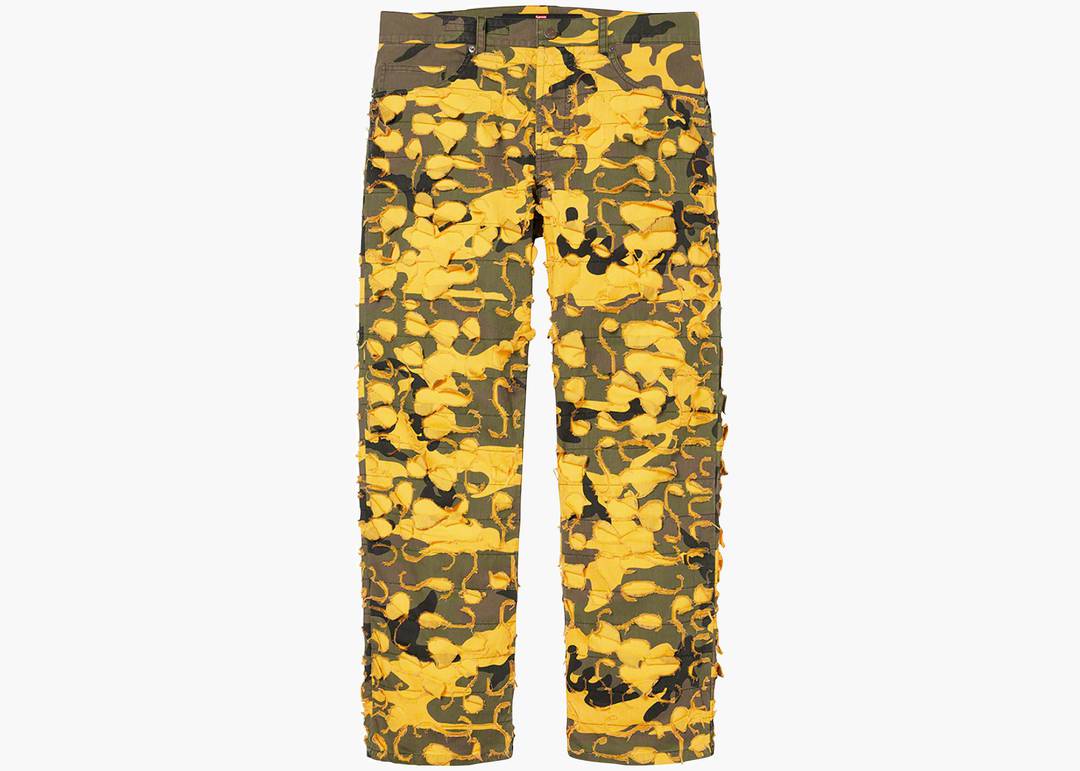 COLOR I5 CARGO PANTS YELLOW CAMO PANTS Athens Skateboardings Finest   idusemiduedutr