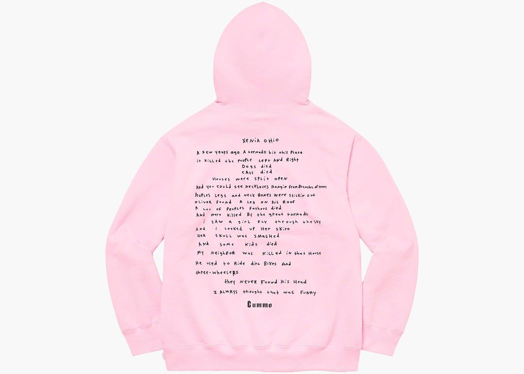 Supreme 2022 Graphic Print Hoodie - Pink Sweatshirts & Hoodies