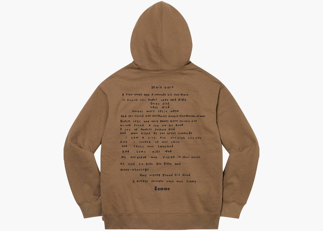 Supreme Gummo Hooded Sweatshirt Olive Brown | Hype Clothinga